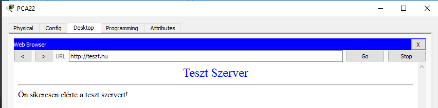 Internet tesztelése