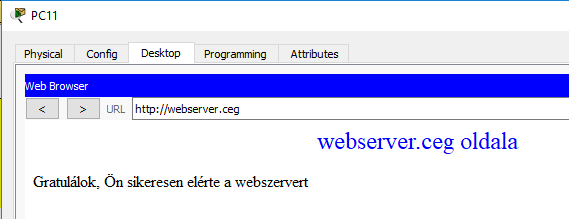 Webszerver tesztelése