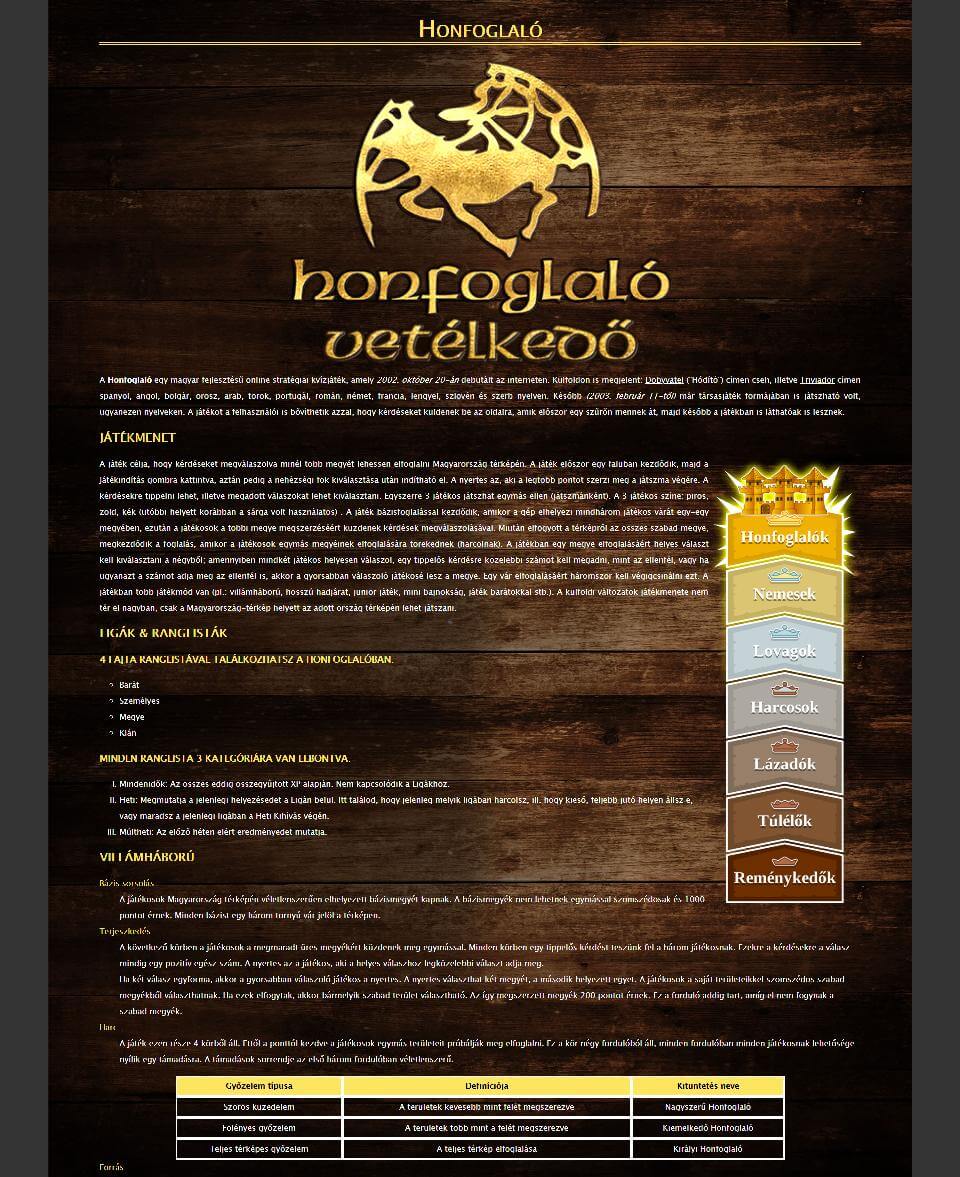 Honfoglaló feladat