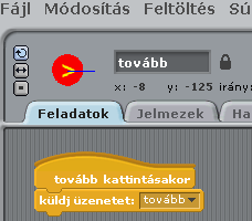 tovbbgomb feladata